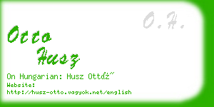 otto husz business card